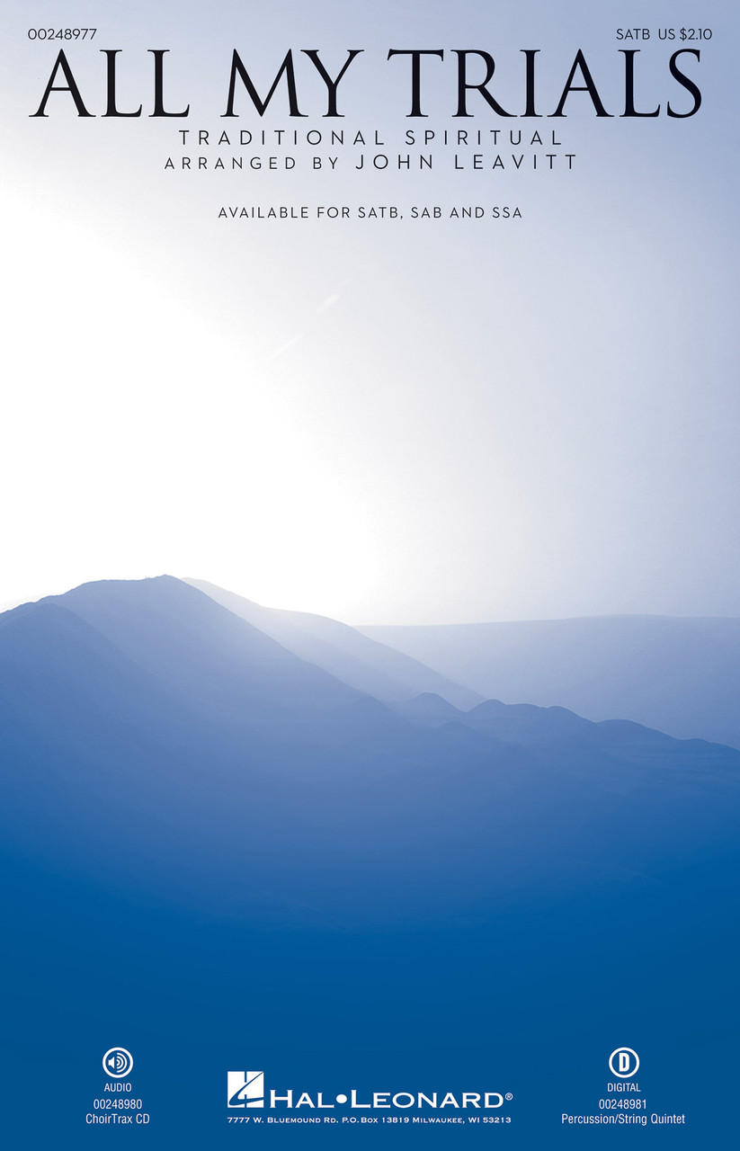 Product image for All My Trials | Hal Leonard Sacred | ChoirTrax CD | My Worship Store