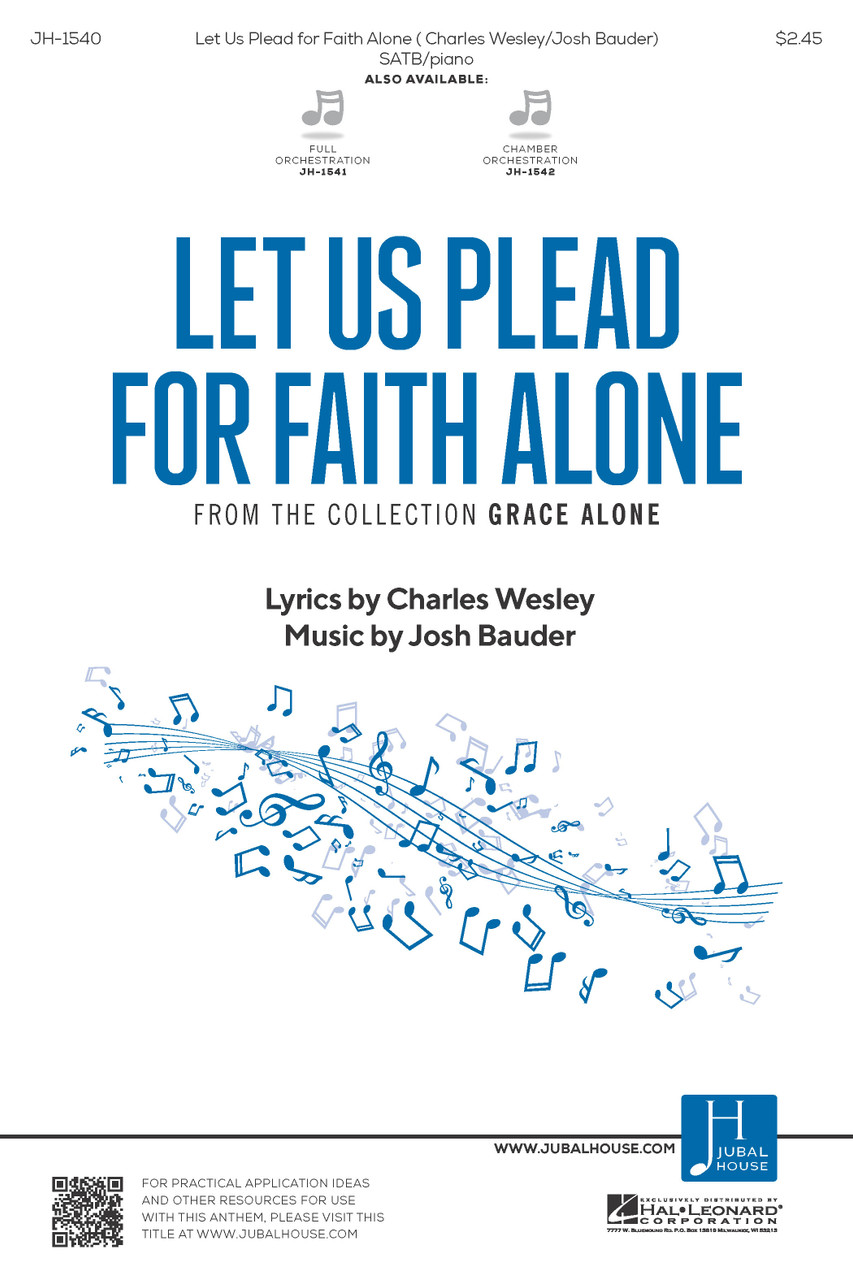 Product image for Let Us Plead for Faith Alone | Jubal House Publications | SATB | My Worship Store