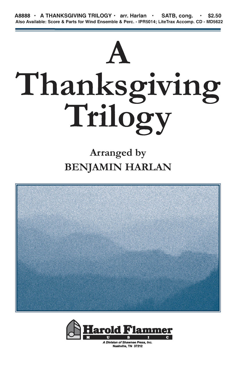 Product image for A Thanksgiving Trilogy | Shawnee Press | SATB | My Worship Store