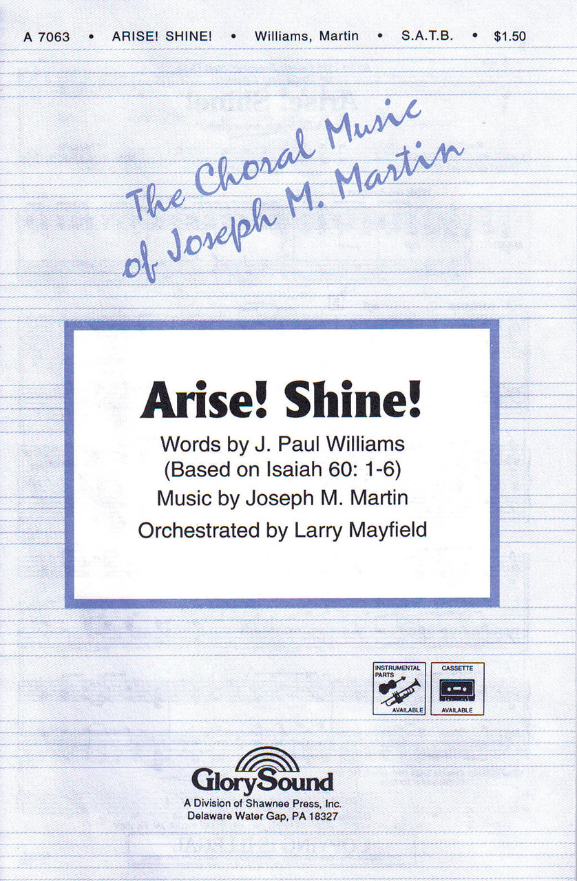 Product image for Arise! Shine! | Shawnee Press | SATB | My Worship Store