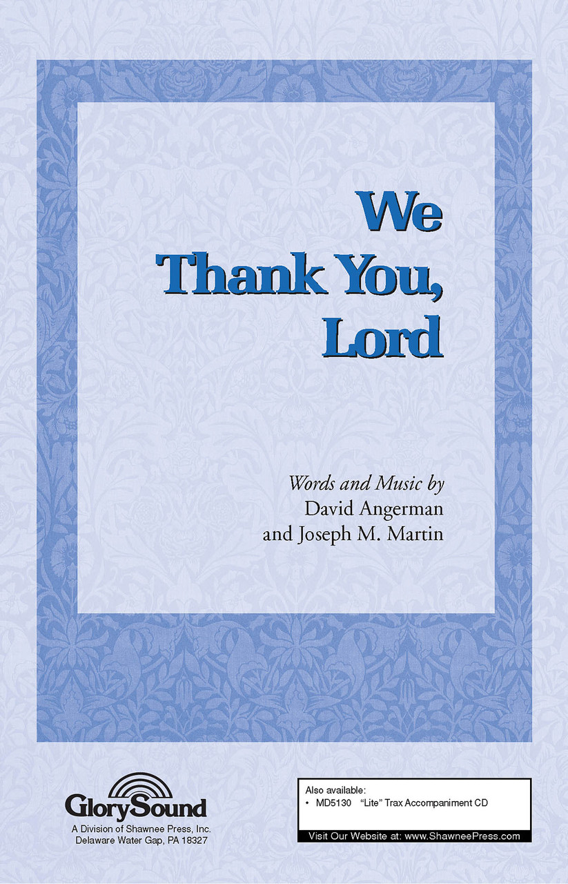 Product image for We Thank You, Lord | Shawnee Press | SATB | My Worship Store