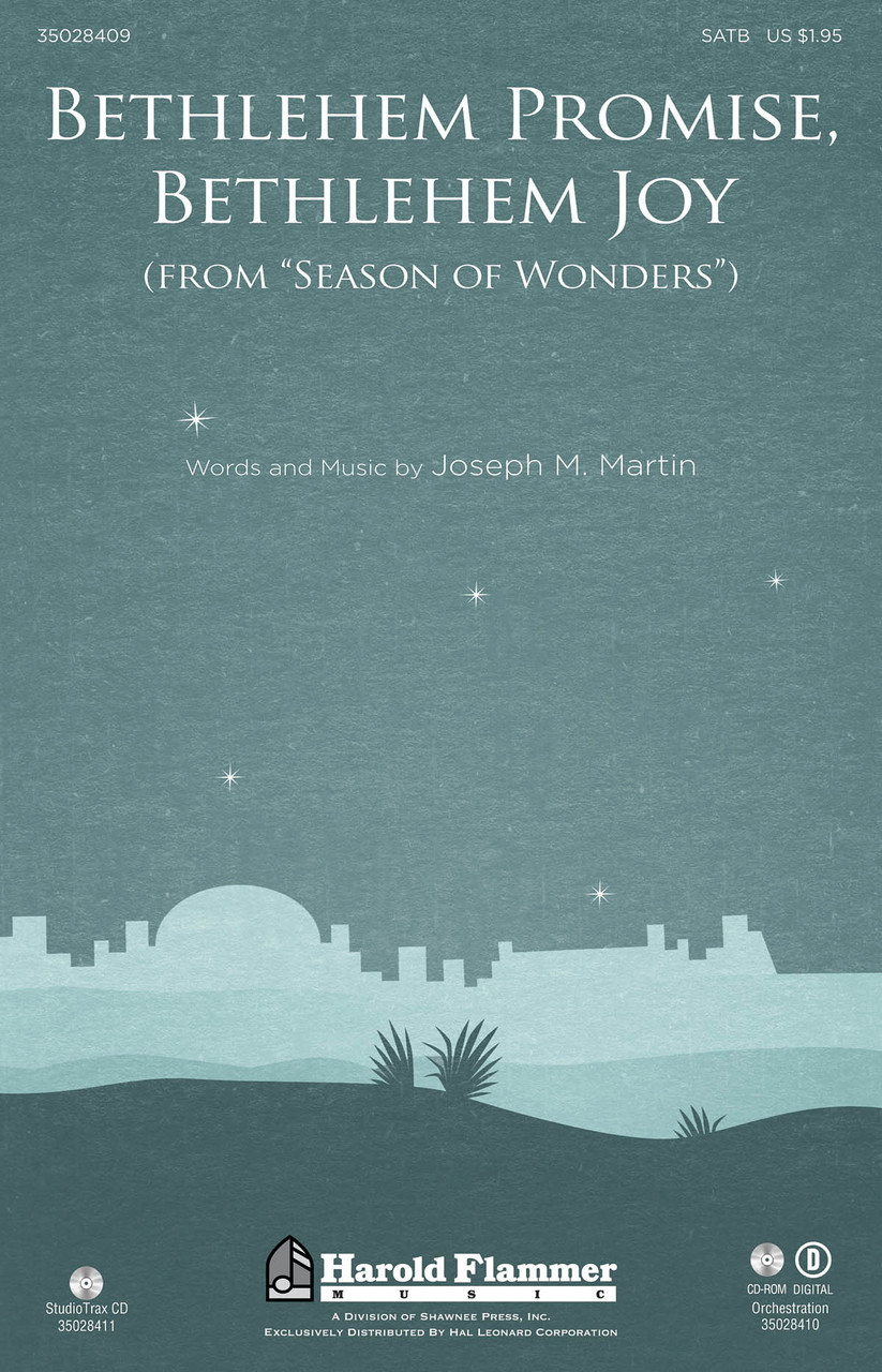 Product image for Bethlehem Promise, Bethlehem Joy (from Season of Wonders) | Shawnee Press | StudioTrax CD | My Worship Store