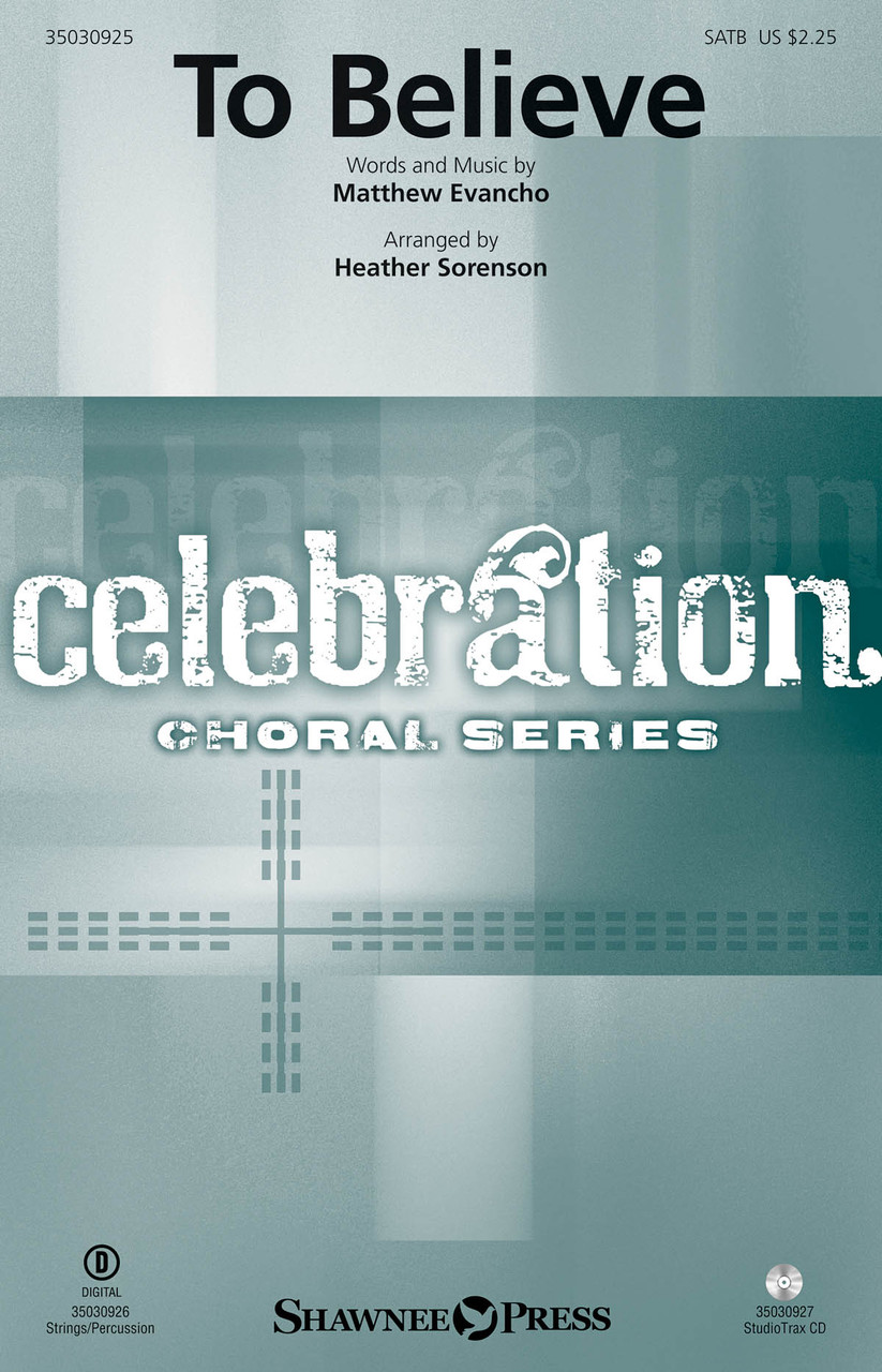 Product image for To Believe | Shawnee Press | SATB | My Worship Store