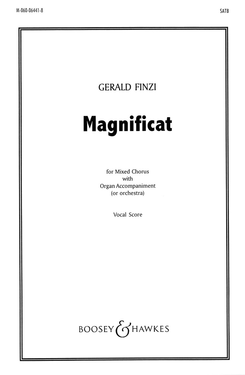 Product image for Magnificat | Boosey & Hawkes | SATB and Organ | My Worship Store