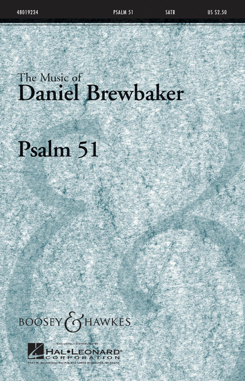 Product image for Psalm 51 | Boosey & Hawkes | SATB | My Worship Store
