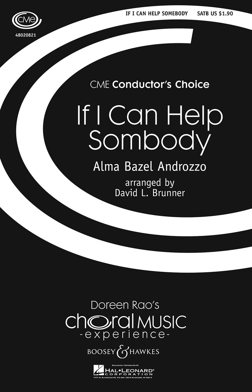 Product image for If I Can Help Somebody | Boosey & Hawkes | SATB | My Worship Store