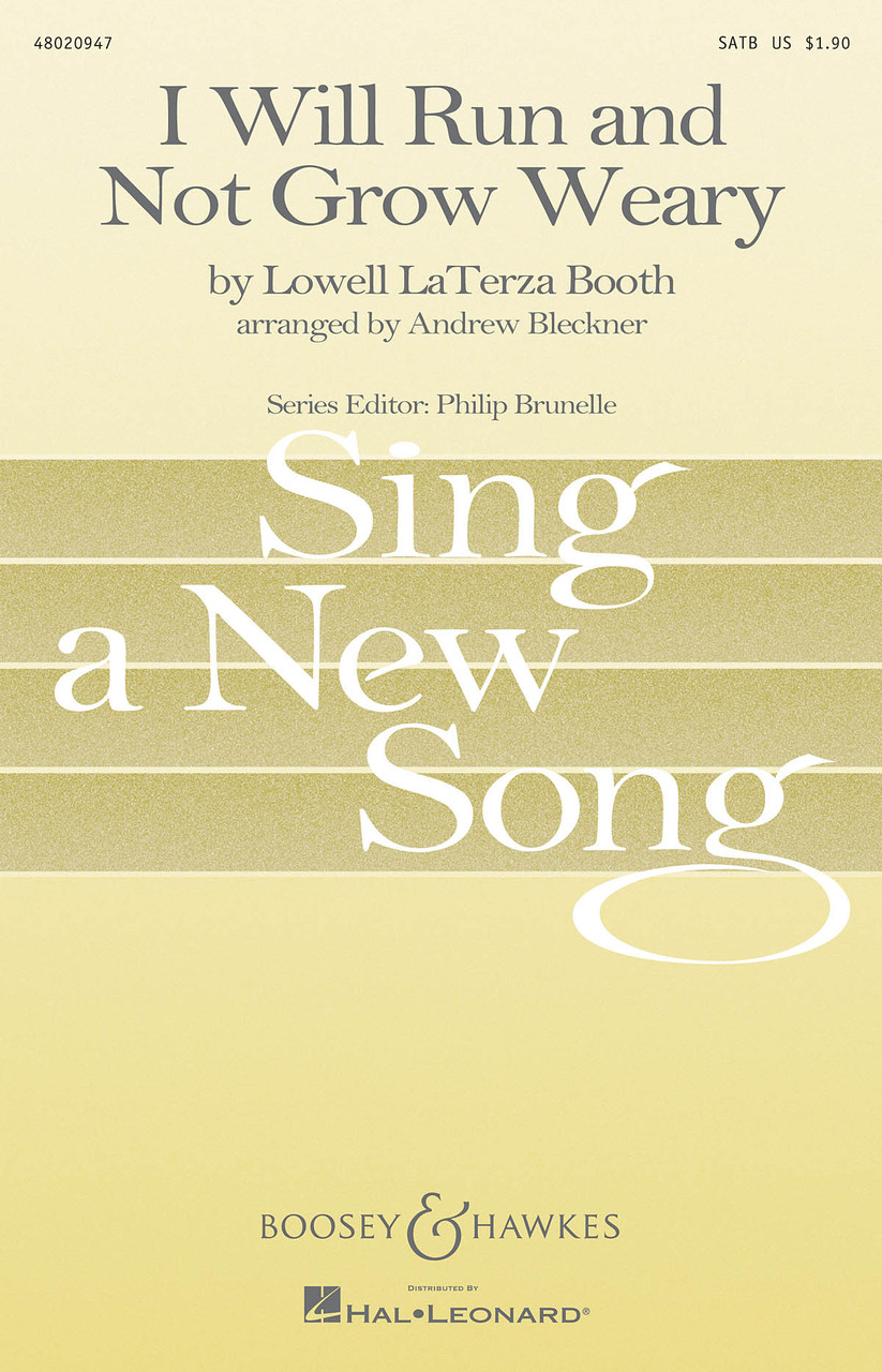 Product image for I Will Run and Not Grow Weary | Boosey & Hawkes | SATB | My Worship Store