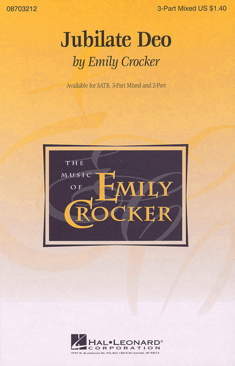Product image for Jubilate Deo | Hal Leonard | 3-part Mixed | My Worship Store