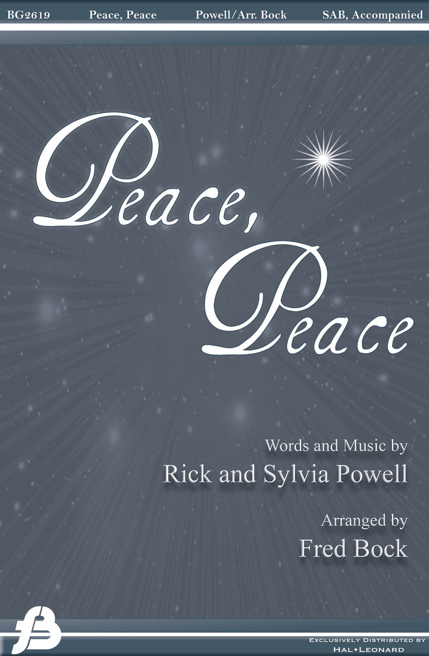 Product image for Peace, Peace | Fred Bock Music Company | 3-Part | My Worship Store