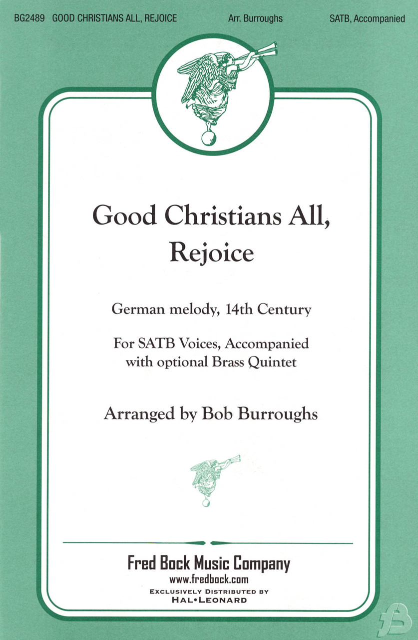 Product image for Good Christians All, Rejoice | Fred Bock Music Company | SATB | My Worship Store