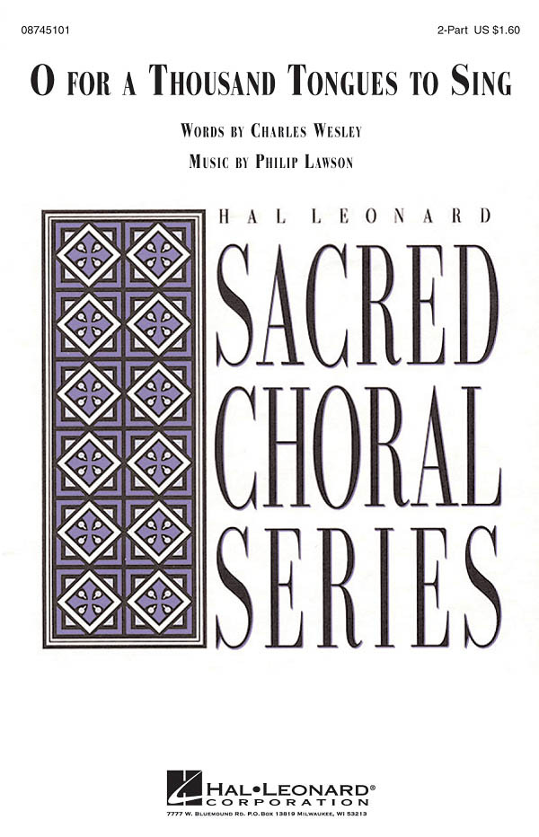 Product image for O for a Thousand Tongues to Sing | Hal Leonard | 2-Part | My Worship Store