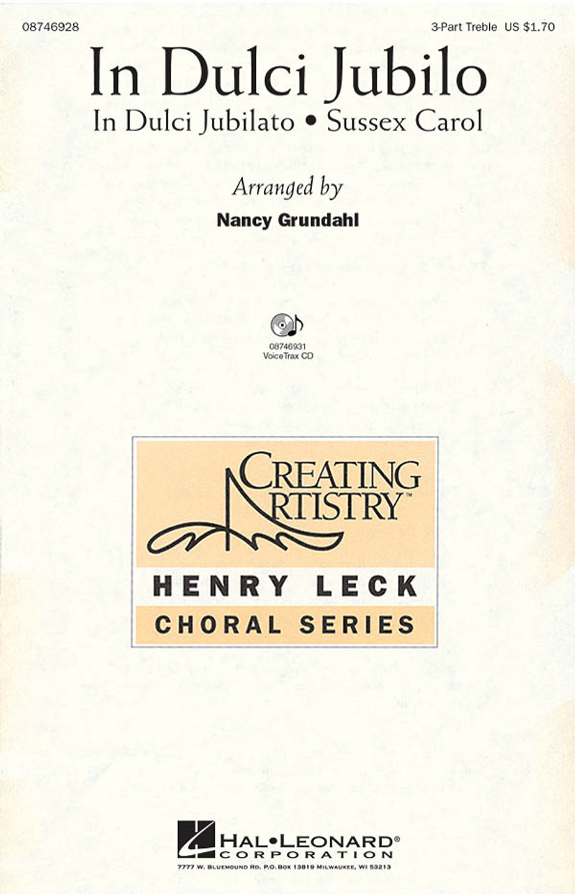 Product image for In Dulci Jubilo | Hal Leonard | 3-Part Treble | My Worship Store