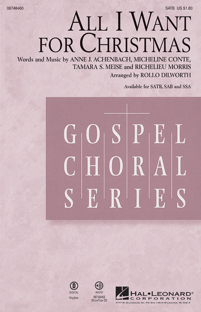 Product image for All I Want for Christmas | Hal Leonard | SATB | My Worship Store