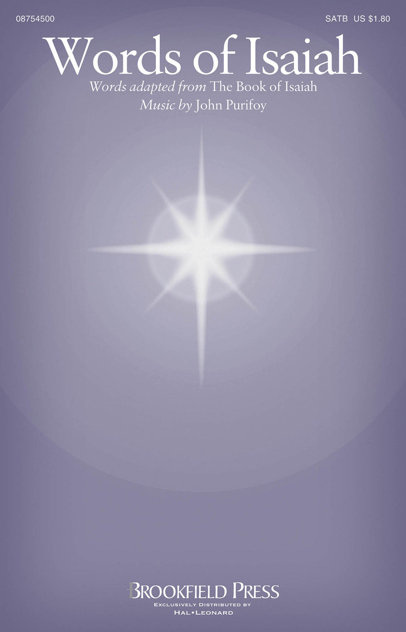 Product image for Words of Isaiah | Brookfield Press | SATB | My Worship Store