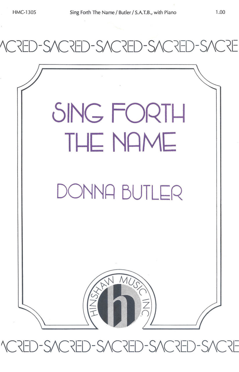 Product image for Sing Forth the Name | Hinshaw Music | SSATB | My Worship Store