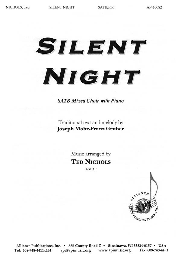 Product image for Silent Night | Alliance Music Publications | SATB | My Worship Store