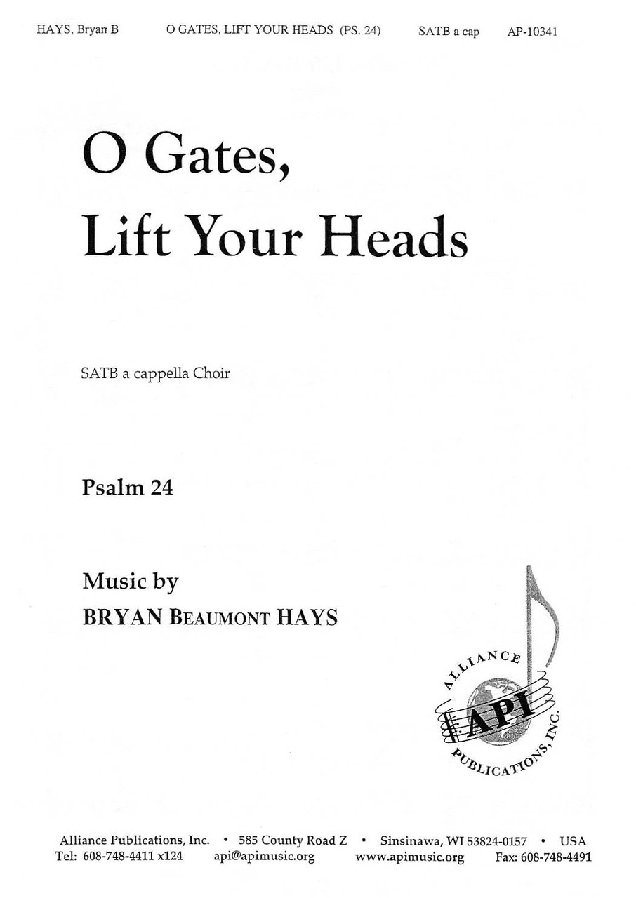 Product image for O Gates, Lift Your Heads (Fanfare) | Alliance Music Publications | SATB | My Worship Store