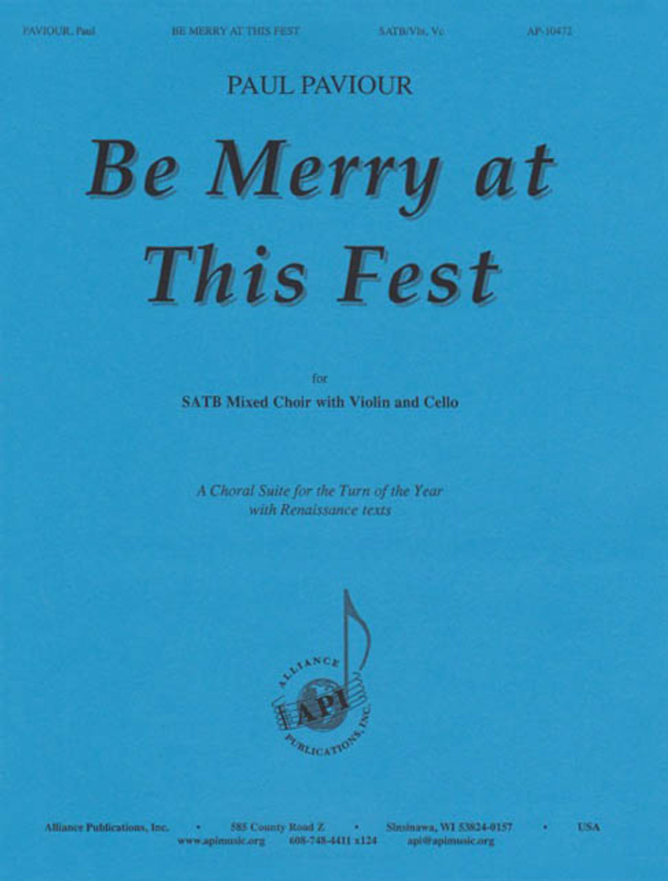 Product image for Be Merry at This Fest | Alliance Music Publications | SATB | My Worship Store
