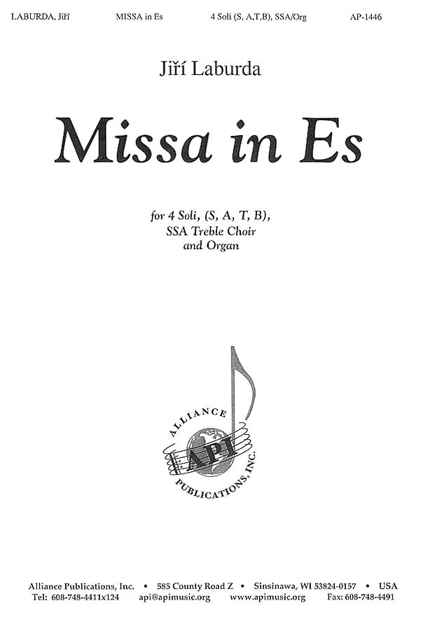 Product image for Missa In Es | Alliance Music Publications | SSA | My Worship Store