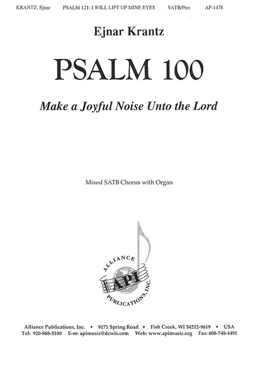 Product image for Psalm 100 | Alliance Music Publications | SATB | My Worship Store