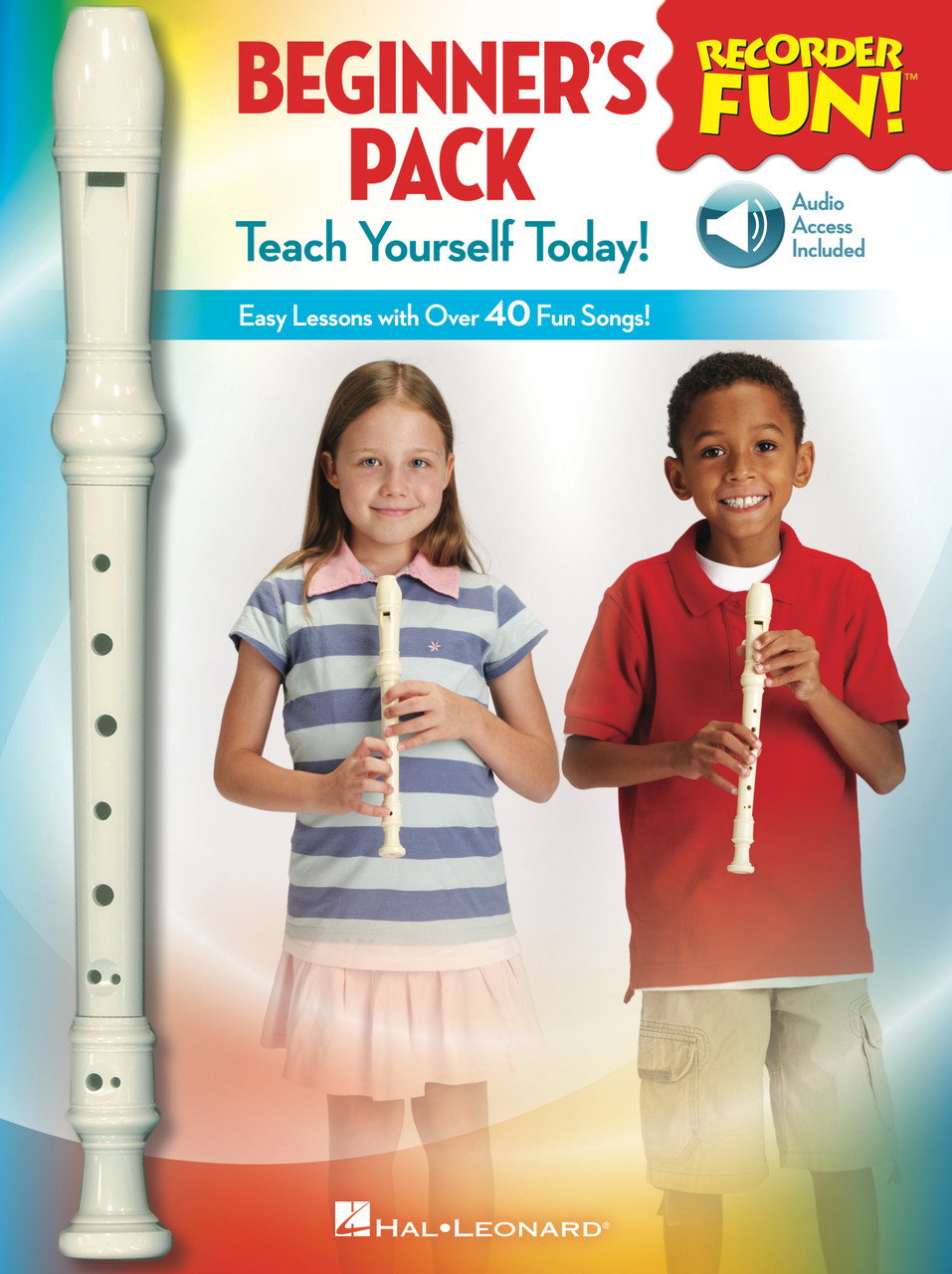 Product image for Recorder Fun! Beginner's Pack | Hal Leonard | Book, Recorder & Online Audio | My Worship Store