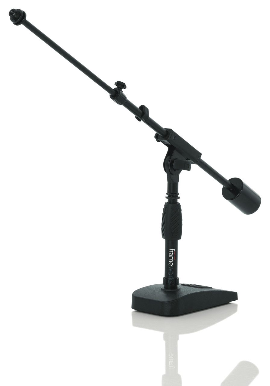 Product image for Frameworks Telescoping Boom Mic Stand For Desktop, Podcasting, Bass Drum, and Amps | Gator Cases |  | My Worship Store