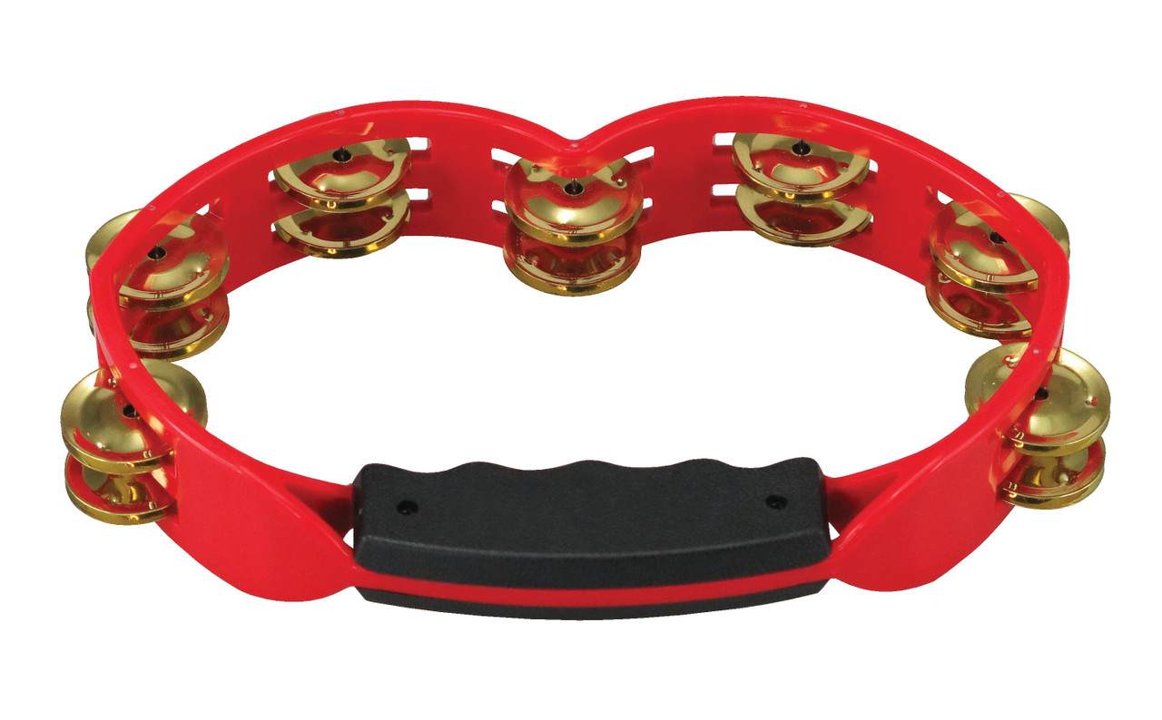 Product image for Red Hand Held Plastic Tambourine | Tycoon Percussion |  | My Worship Store