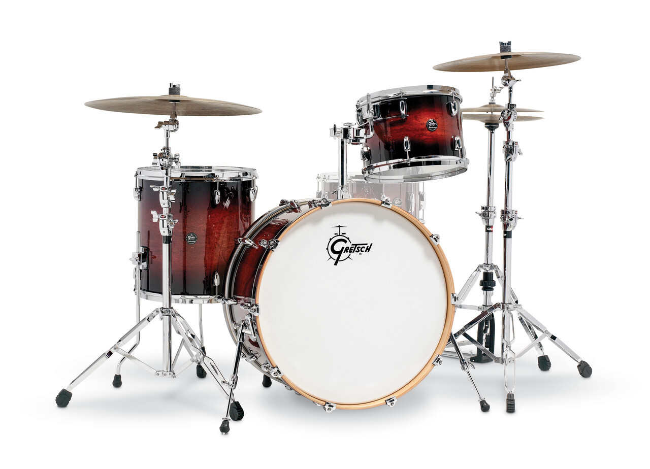Product image for Gretsch Renown 3 Piece Drum Set (24/13/16) | Gretsch Drums | Cherry Burst | My Worship Store