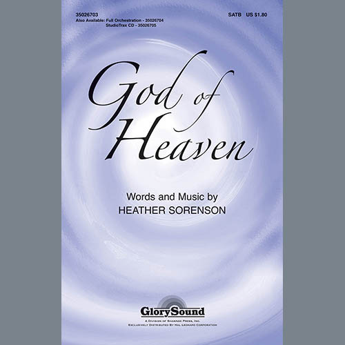 God Of Heaven - Percussion 1 & 2 | Heather Sorenson | Choral Instrumental Pak | Digital Sheet Music | My Worship Store