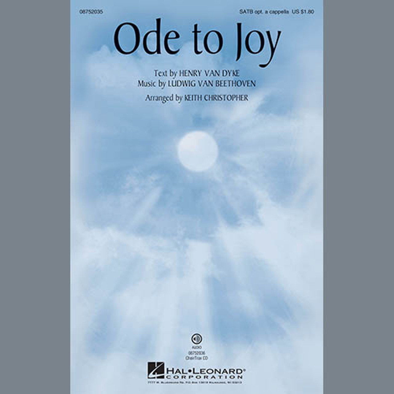 Product image for Ode To Joy | Ludvig van Beethoven | Choral | Digital Sheet Music | My Worship Store