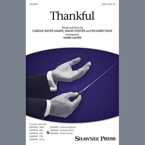 Thankful (arr. Mark Hayes) - Bassoon | Josh Groban | Choral Instrumental Pak | Digital Sheet Music | My Worship Store