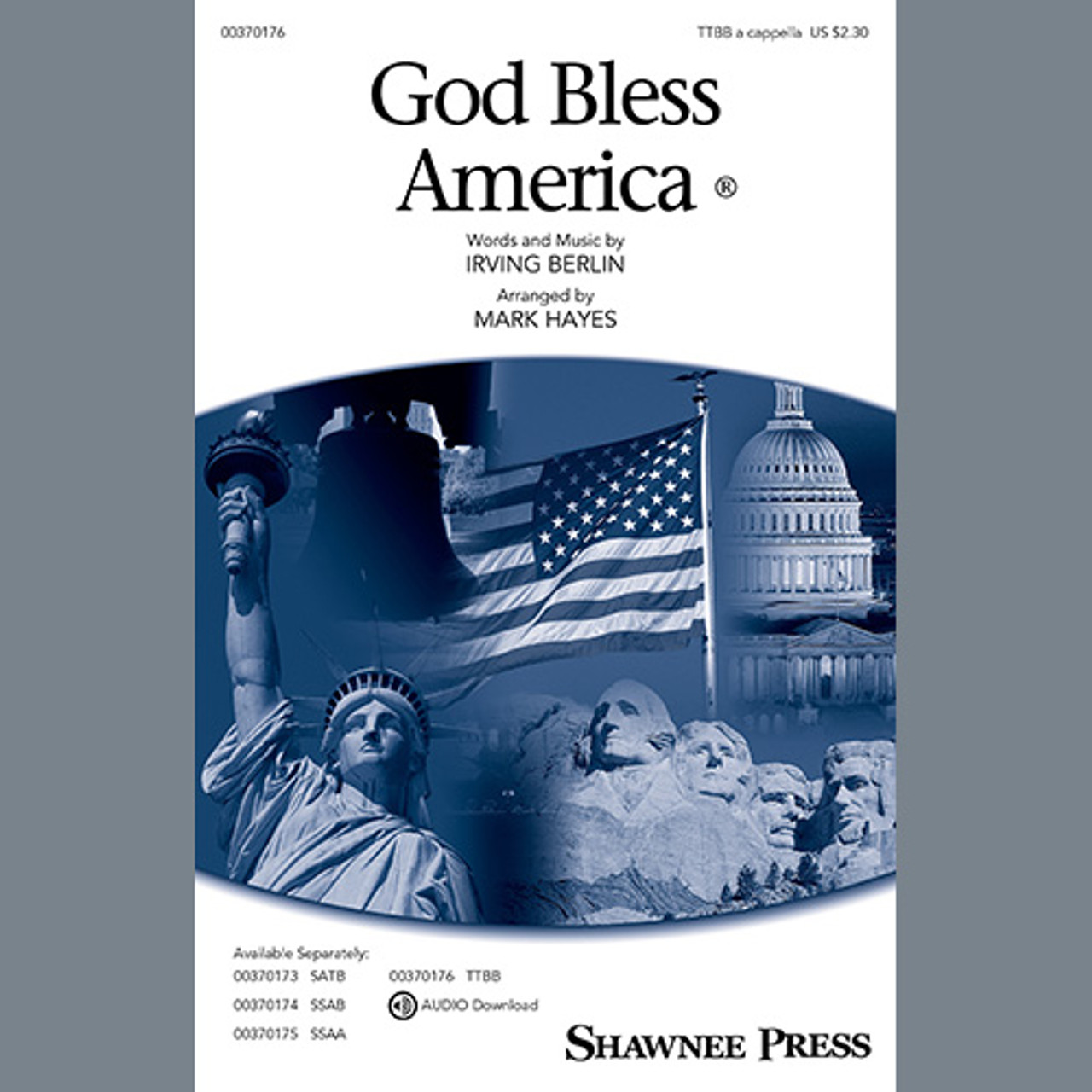 Product image for God Bless America (arr. Mark Hayes) | Choral | Digital Sheet Music | My Worship Store