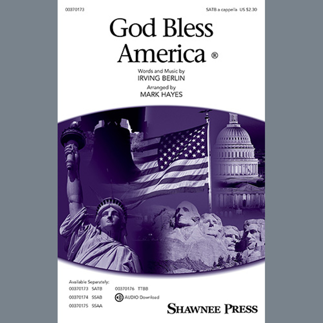 Product image for God Bless America (arr. Mark Hayes) | Choral | Digital Sheet Music | My Worship Store
