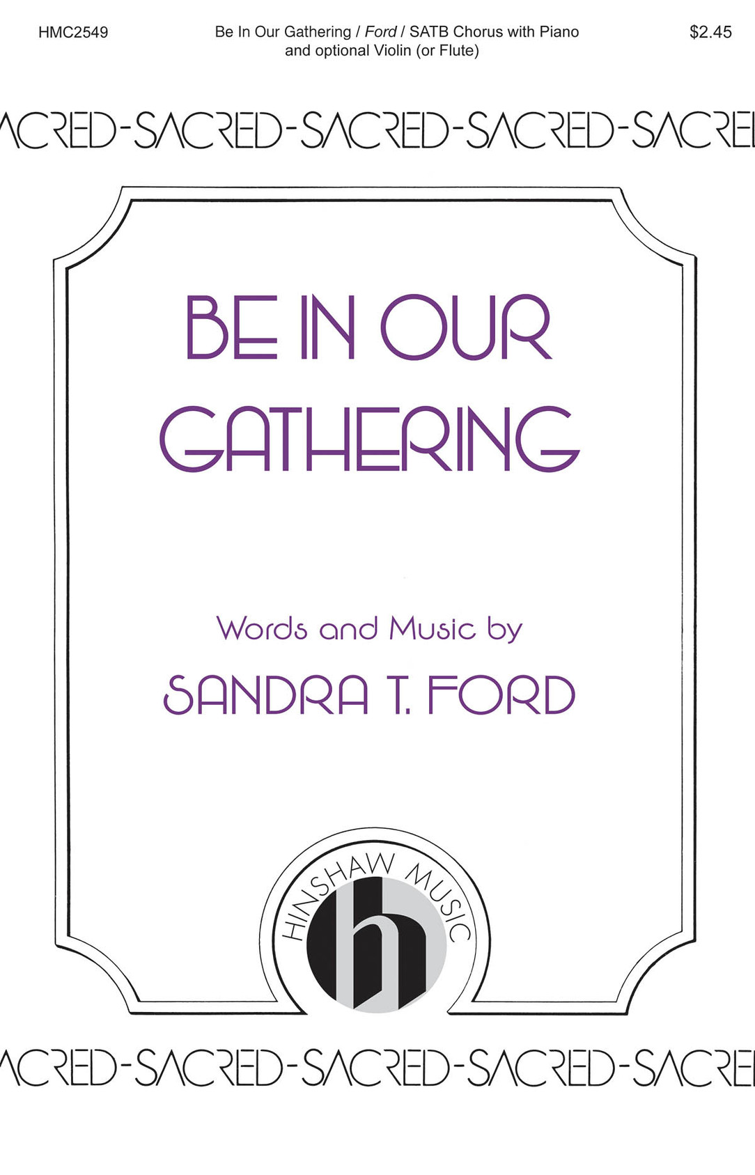 Product image for Be in Our Gatherings | Hinshaw Music | SATB | My Worship Store
