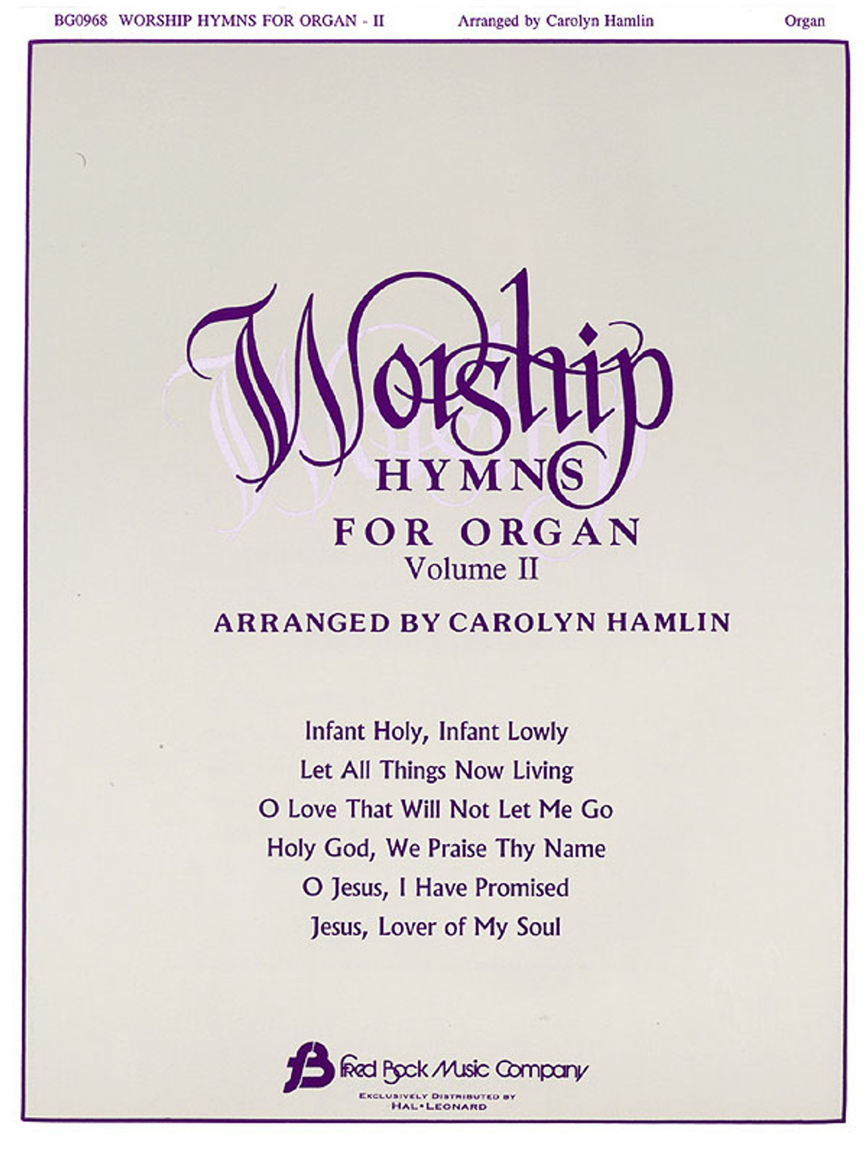 Product image for Worship Hymns for Organ - Volume 2 | Fred Bock Music Company | Organ | My Worship Store