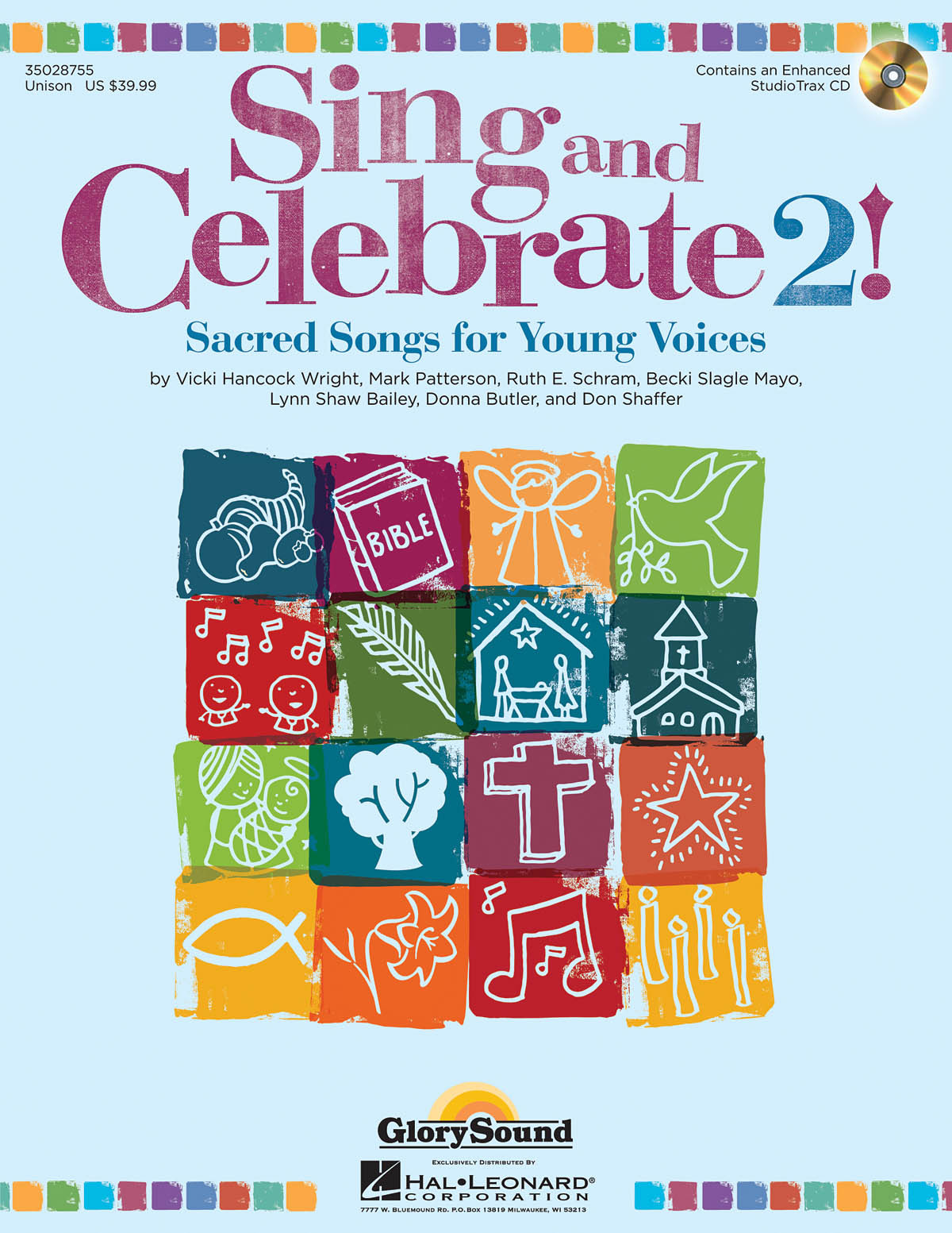 Product image for Sing and Celebrate 2! Sacred Songs for Young Voices | Shawnee Press | Book/Enhanced CD (with teaching resources and reproducible pages) | My Worship Store