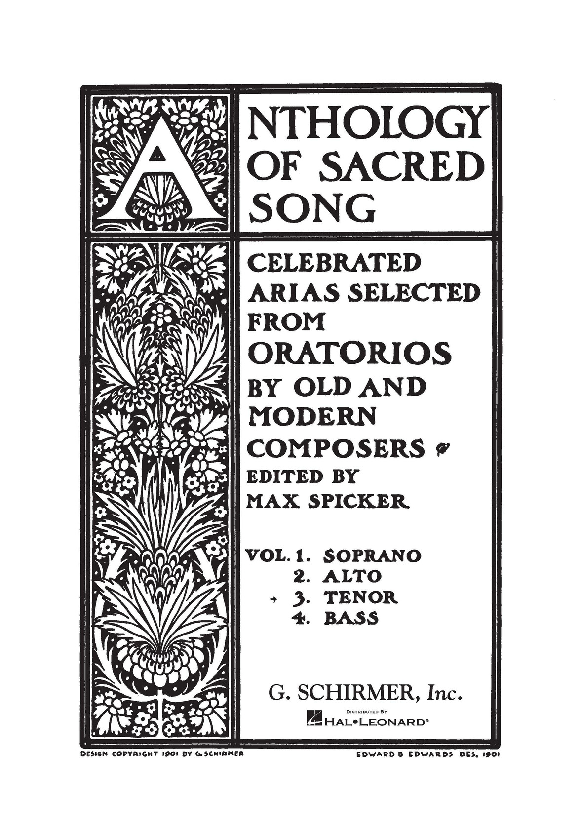 Product image for Anthology of Sacred Song - Volume 3 | G. Schirmer, Inc. | Tenor | My Worship Store