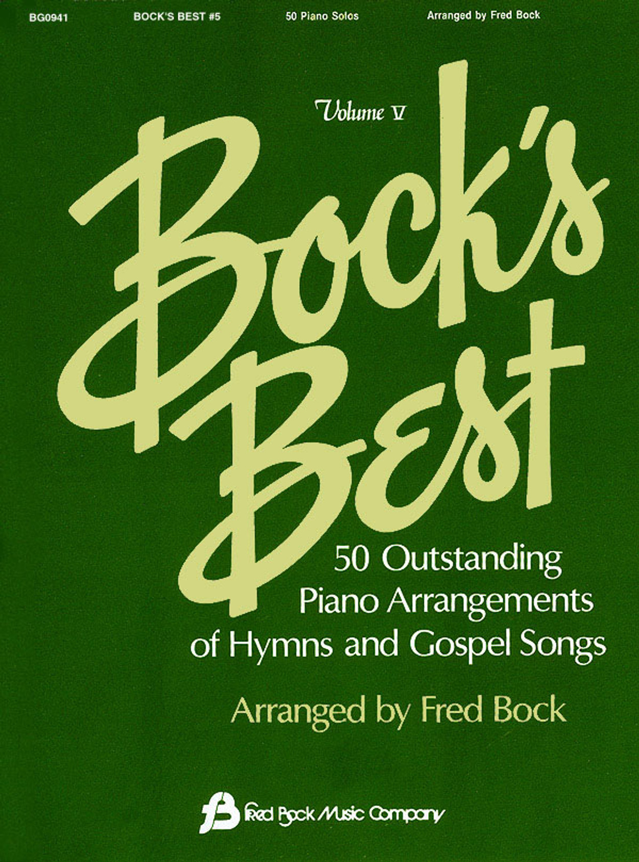 Product image for Bock's Best - Volume 5 | Fred Bock Music Company | Piano Solo | My Worship Store