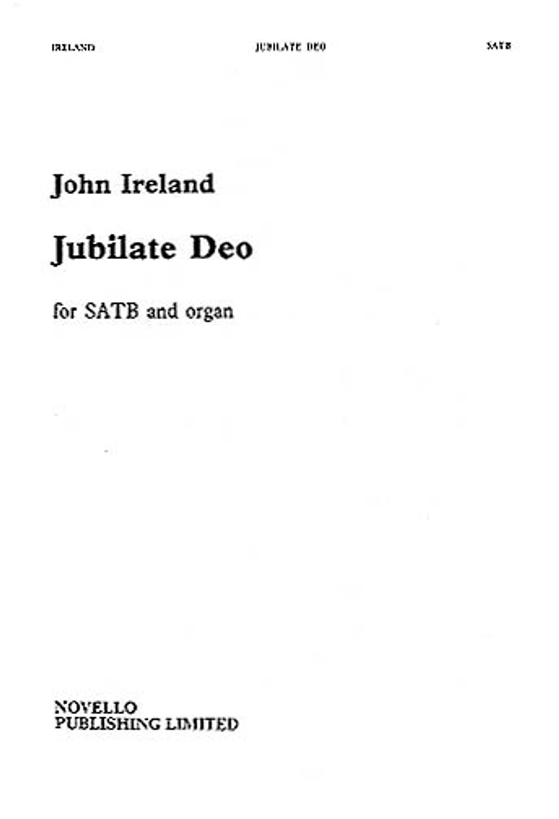 Product image for Jubilate Deo in F | Novello | SATB | My Worship Store