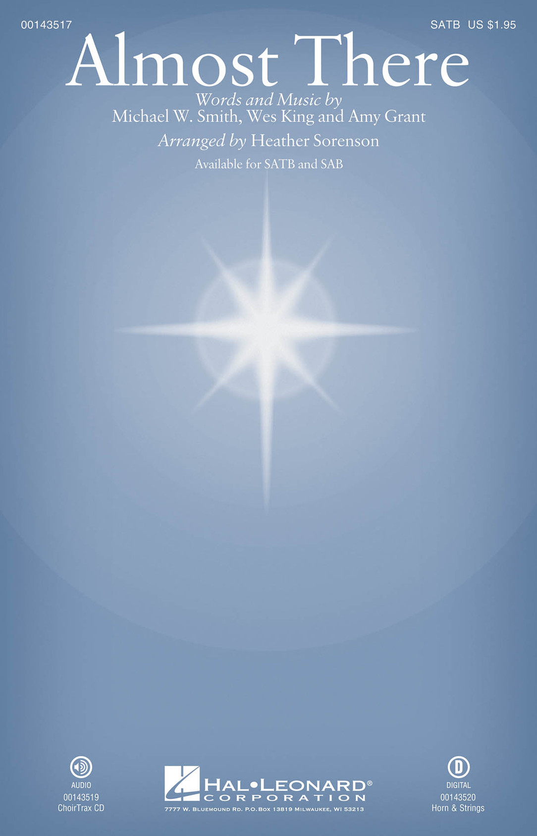 Product image for Almost There | Hal Leonard Sacred | SAB | My Worship Store