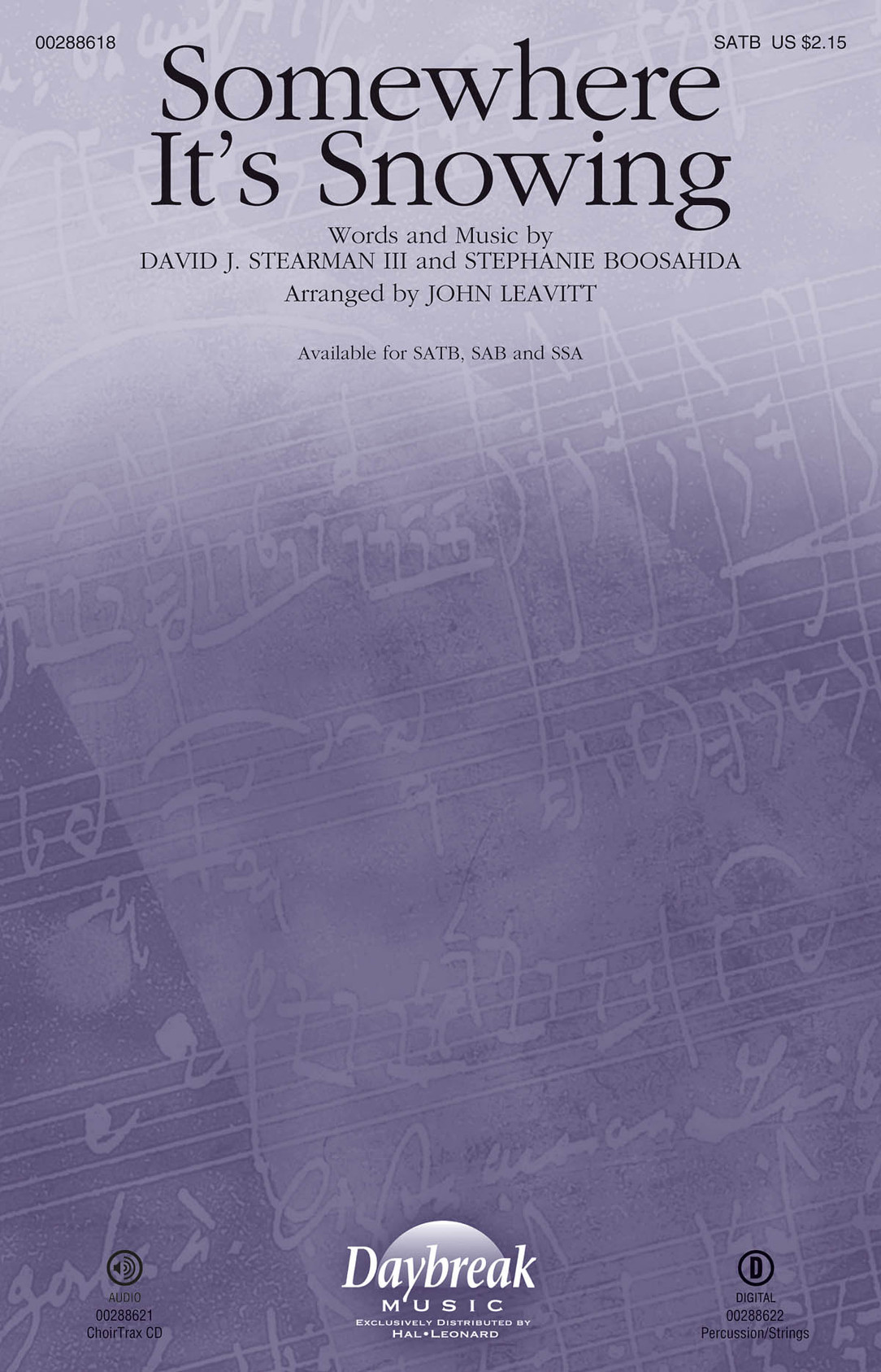 Product image for Somewhere It's Snowing | Daybreak Music | ChoirTrax CD | My Worship Store