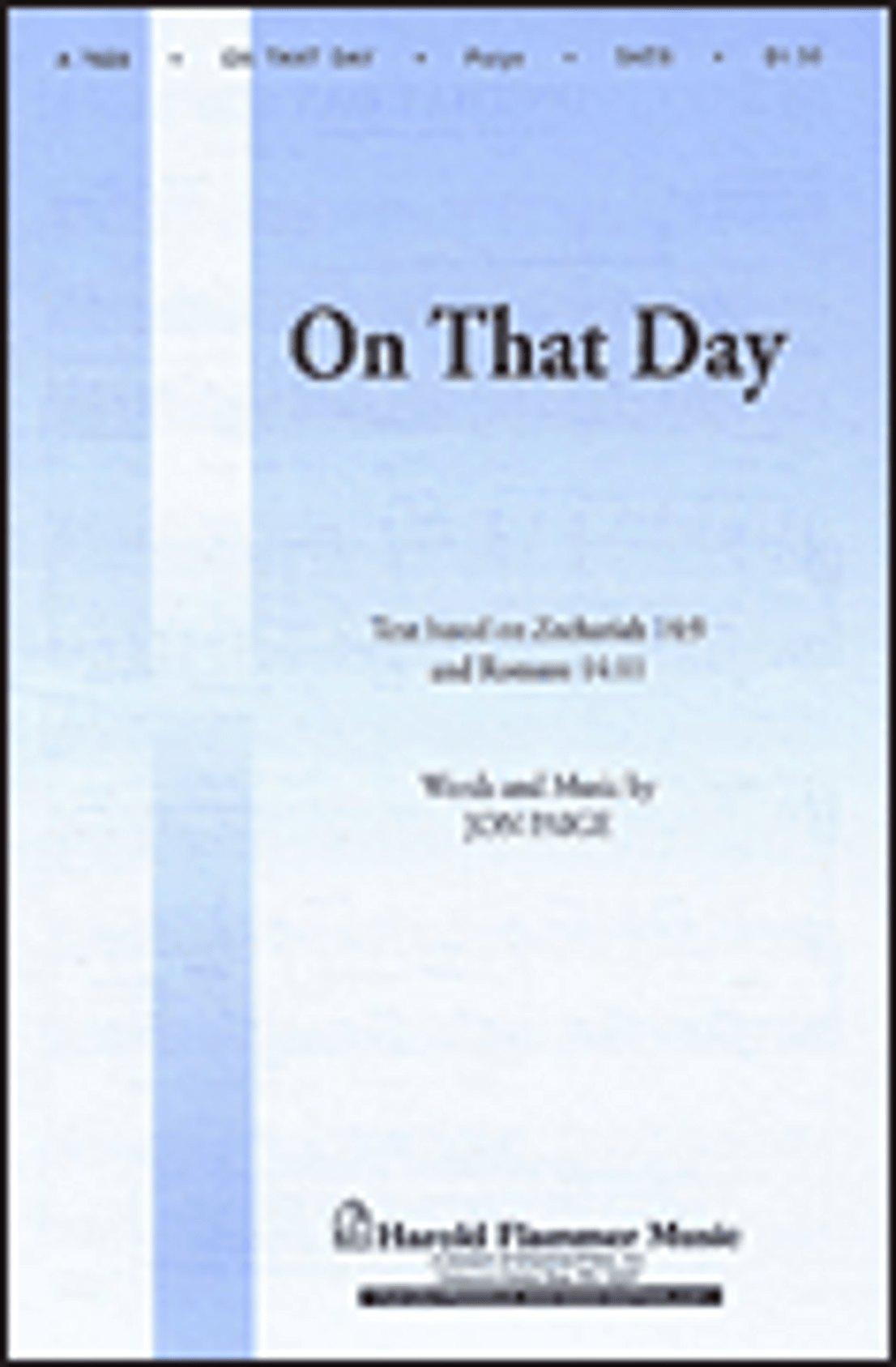 Product image for On That Day | Shawnee Press | SATB | My Worship Store