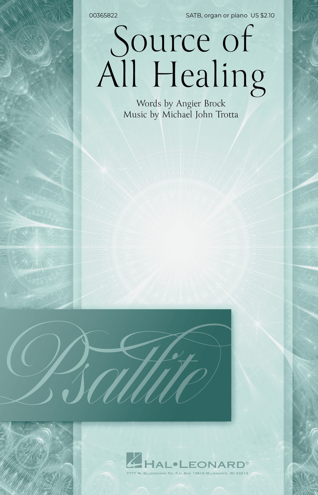 Product image for Source of All Healing | Hal Leonard Sacred | SATB/Organ or Piano | My Worship Store