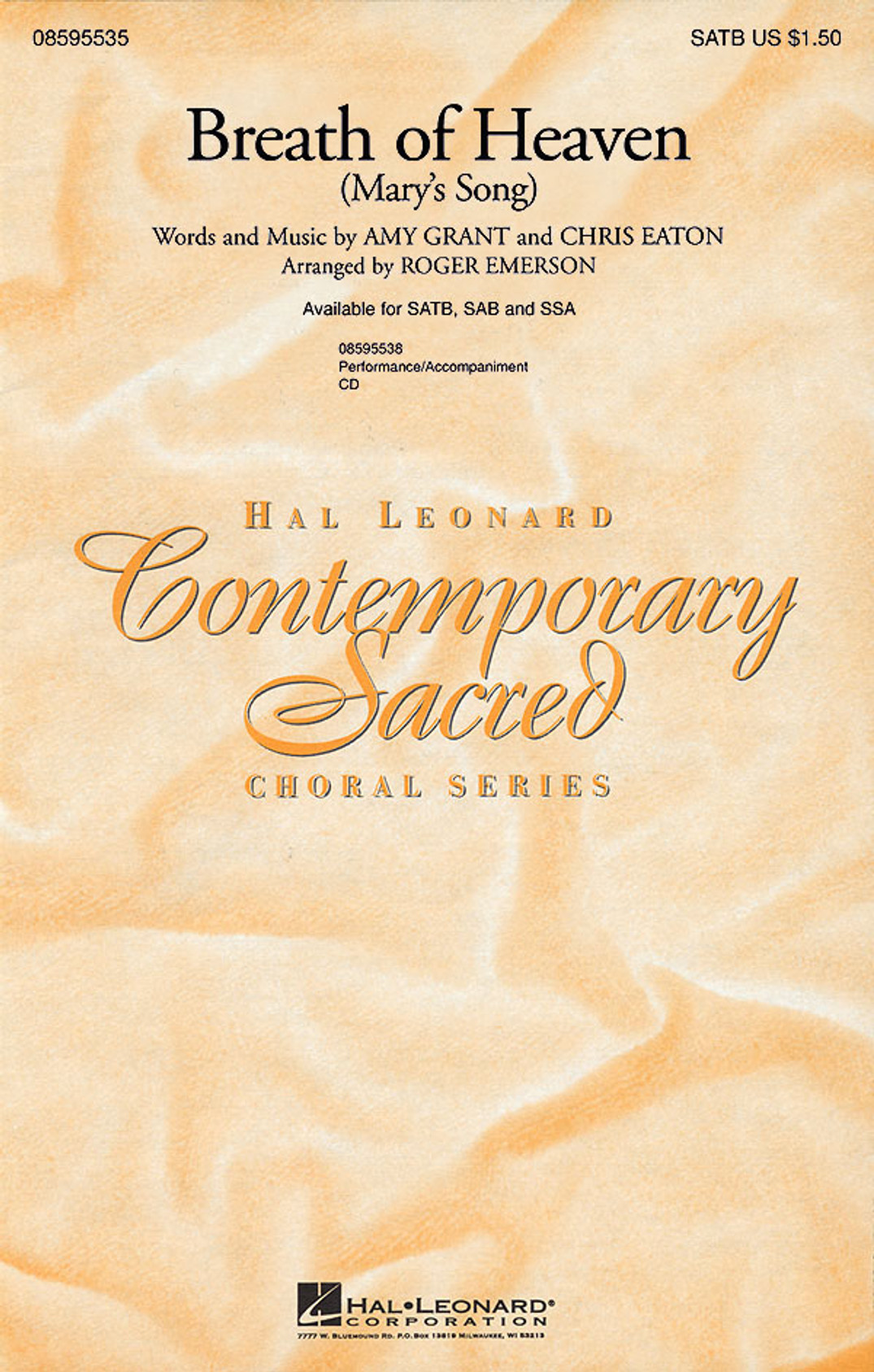 Product image for Breath of Heaven |  | SAB | My Worship Store
