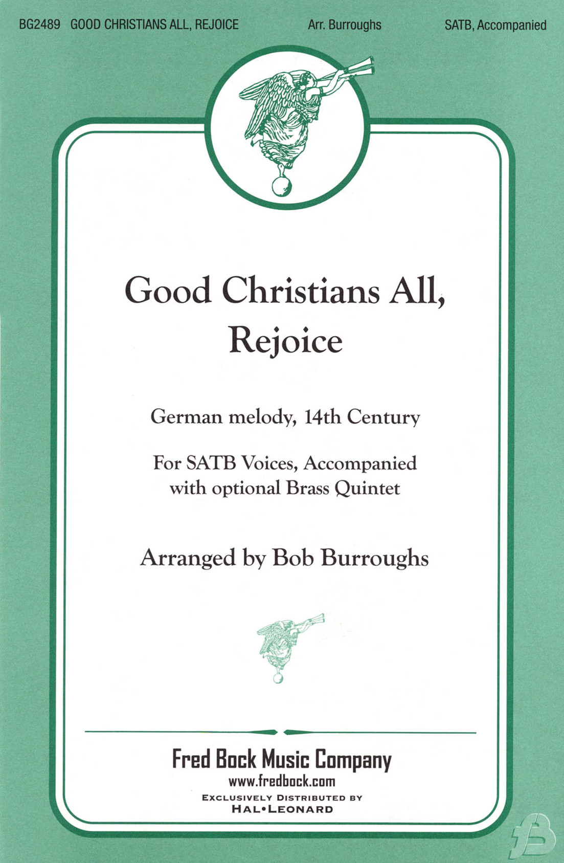 Product image for Good Christians All, Rejoice | Fred Bock Music Company | SATB | My Worship Store