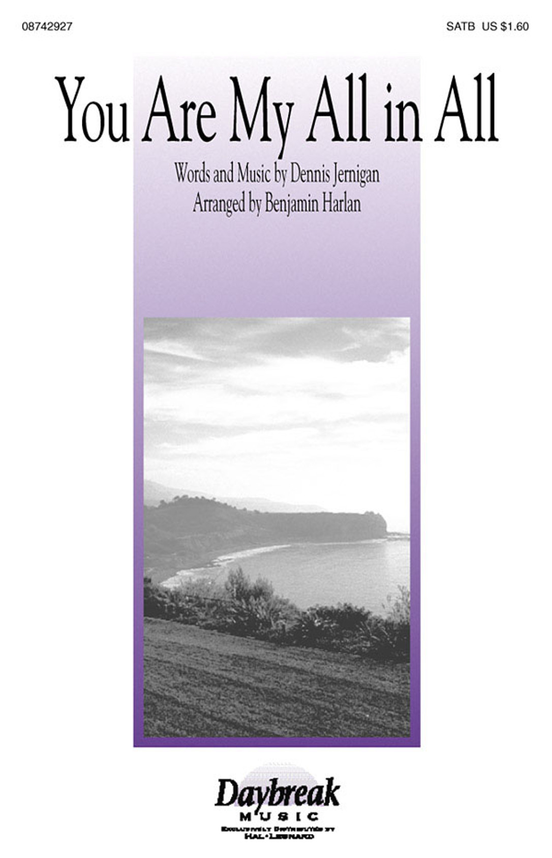 Product image for You Are My All in All | Daybreak Music | SATB | My Worship Store