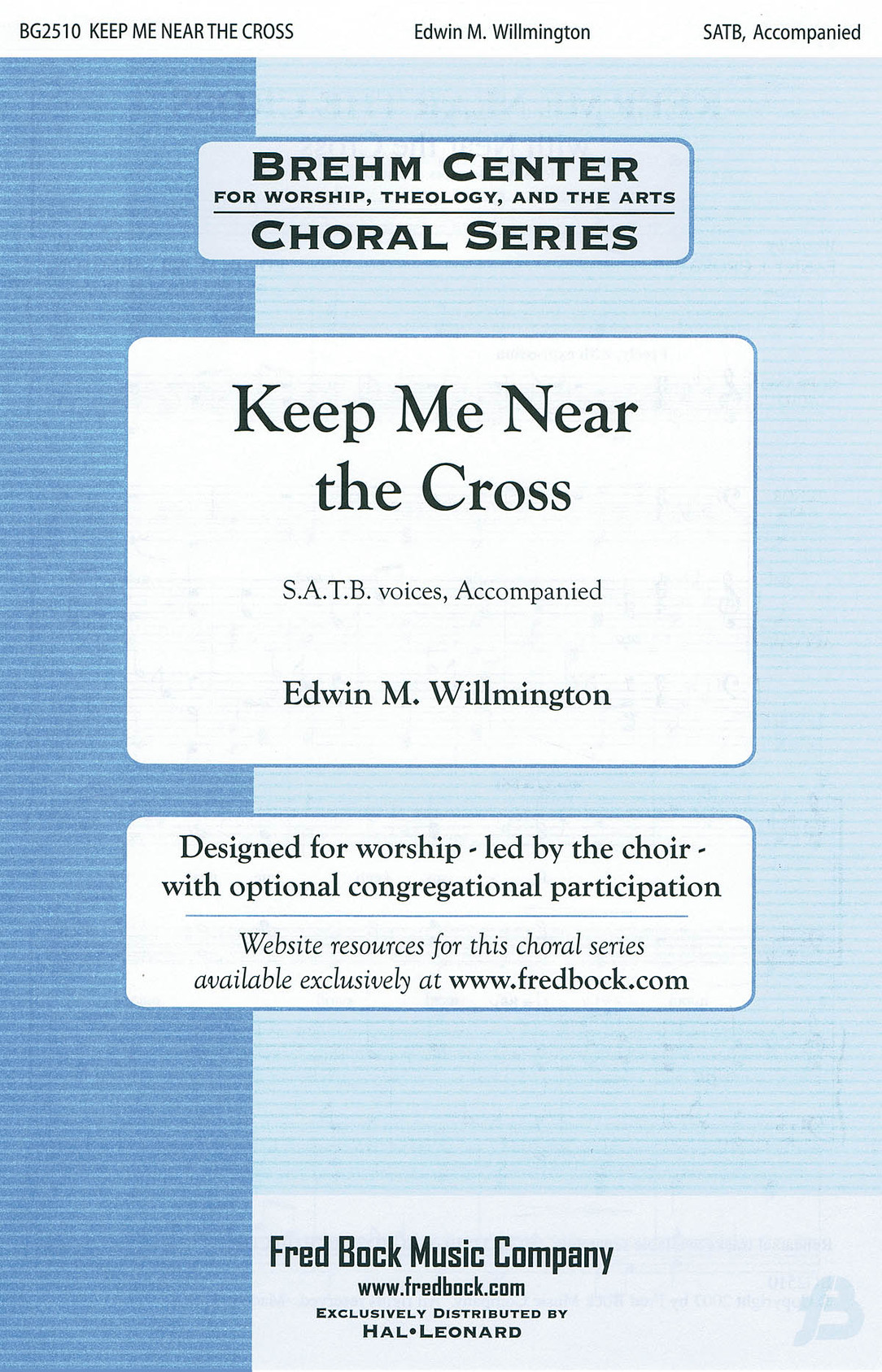 Product image for Keep Me Near the Cross | Fred Bock Music Company | SATB | My Worship Store