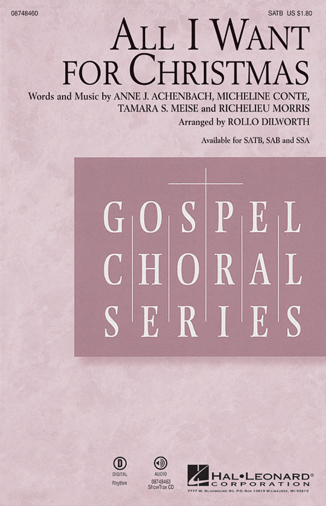 Product image for All I Want for Christmas | Hal Leonard | SATB | My Worship Store