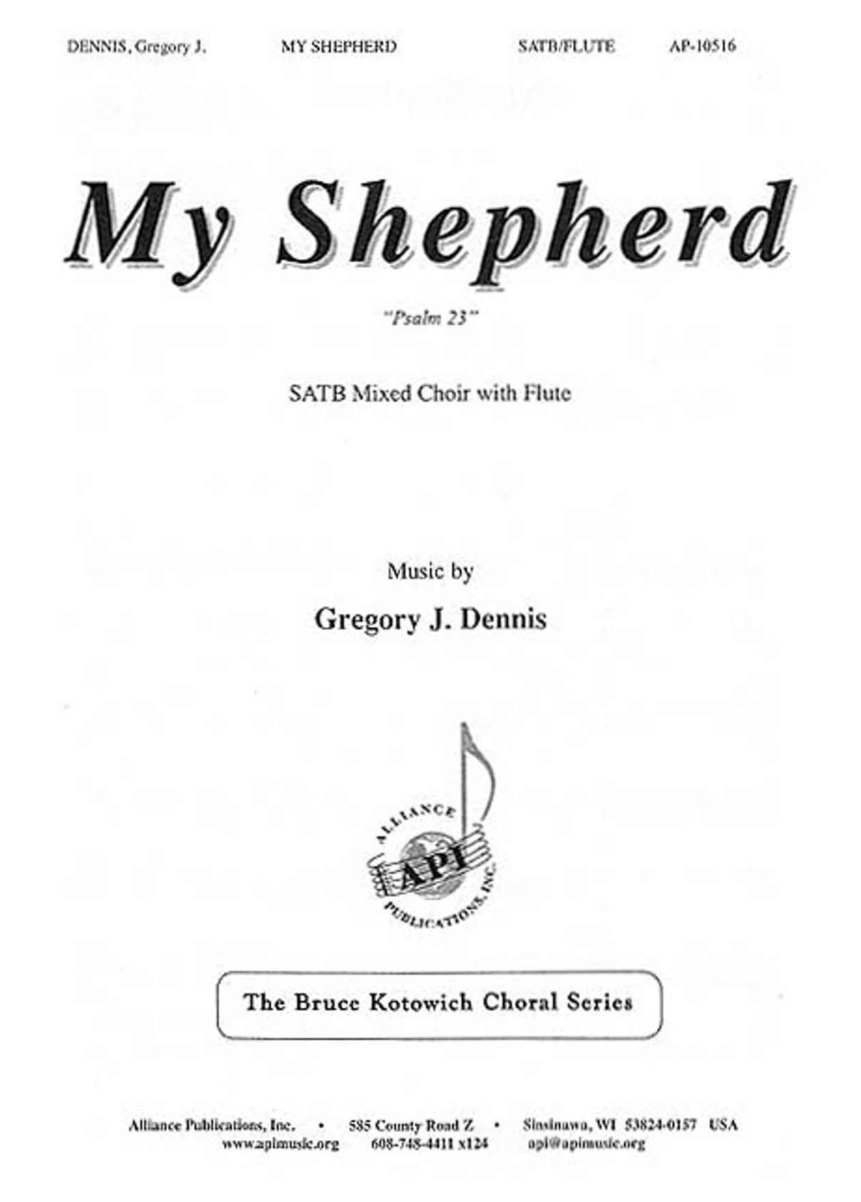 Product image for My Shepherd | Alliance Music Publications | SATB | My Worship Store