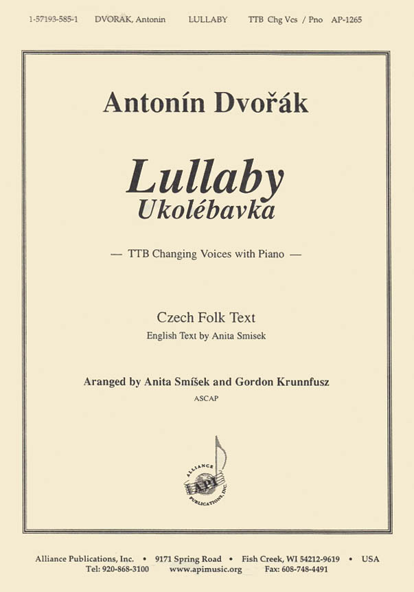 Product image for Lullaby/Ukolebavka | Alliance Music Publications | TTB | My Worship Store